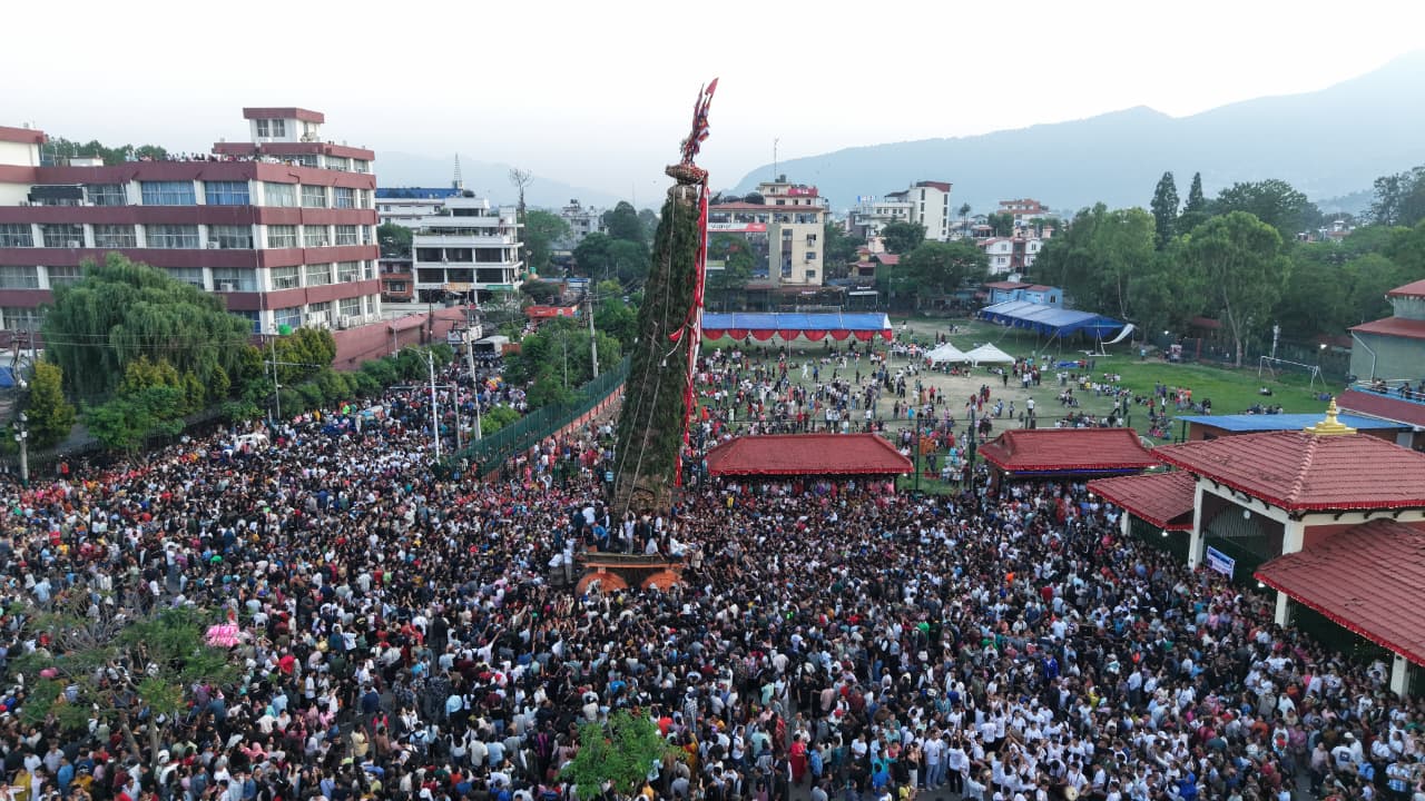 रातो मत्स्येन्द्रनाथको रथ जावलाखेल पुर्‍याइयो