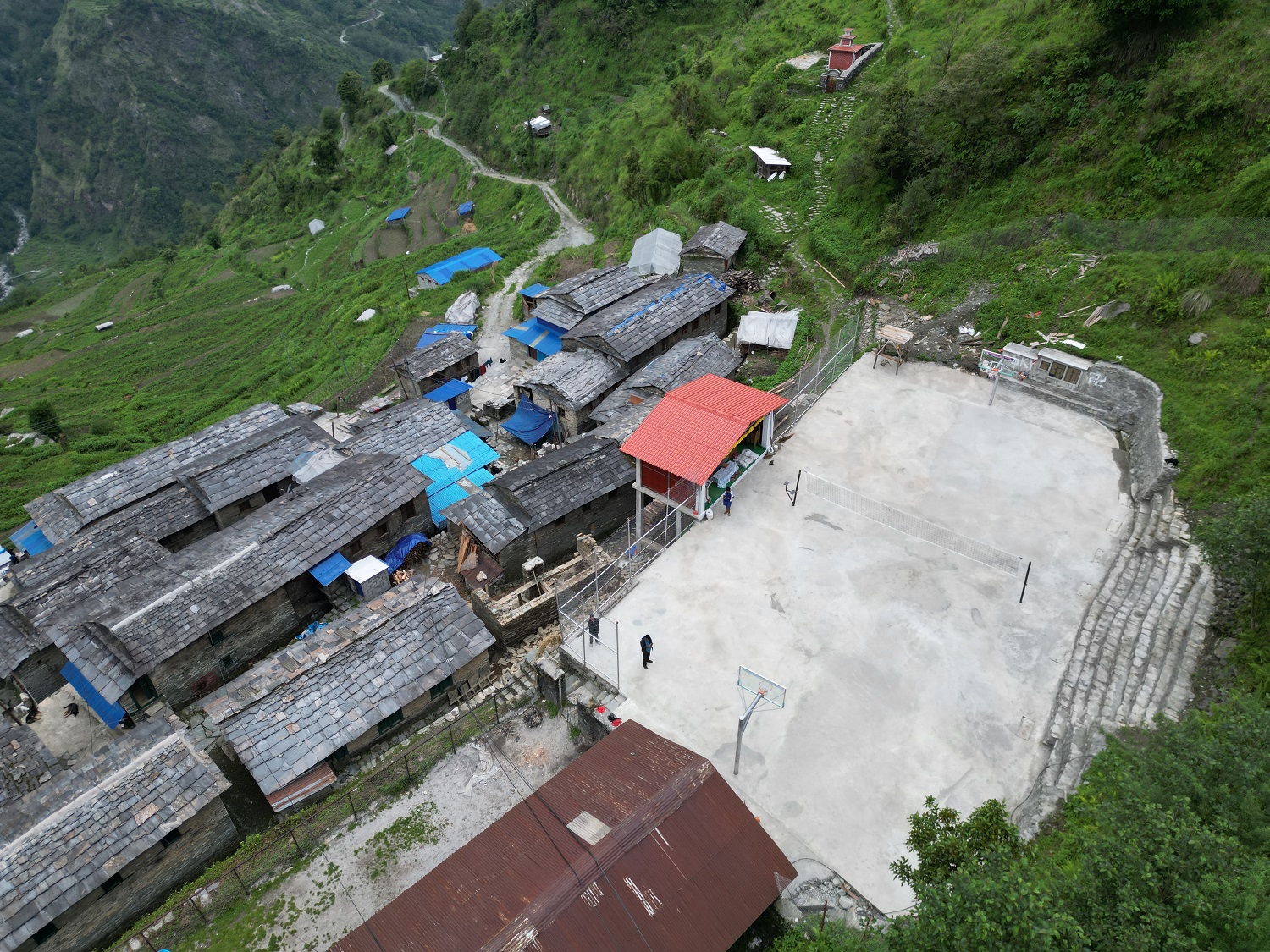 मंगलेखानीमा खेलमैदान निर्माण