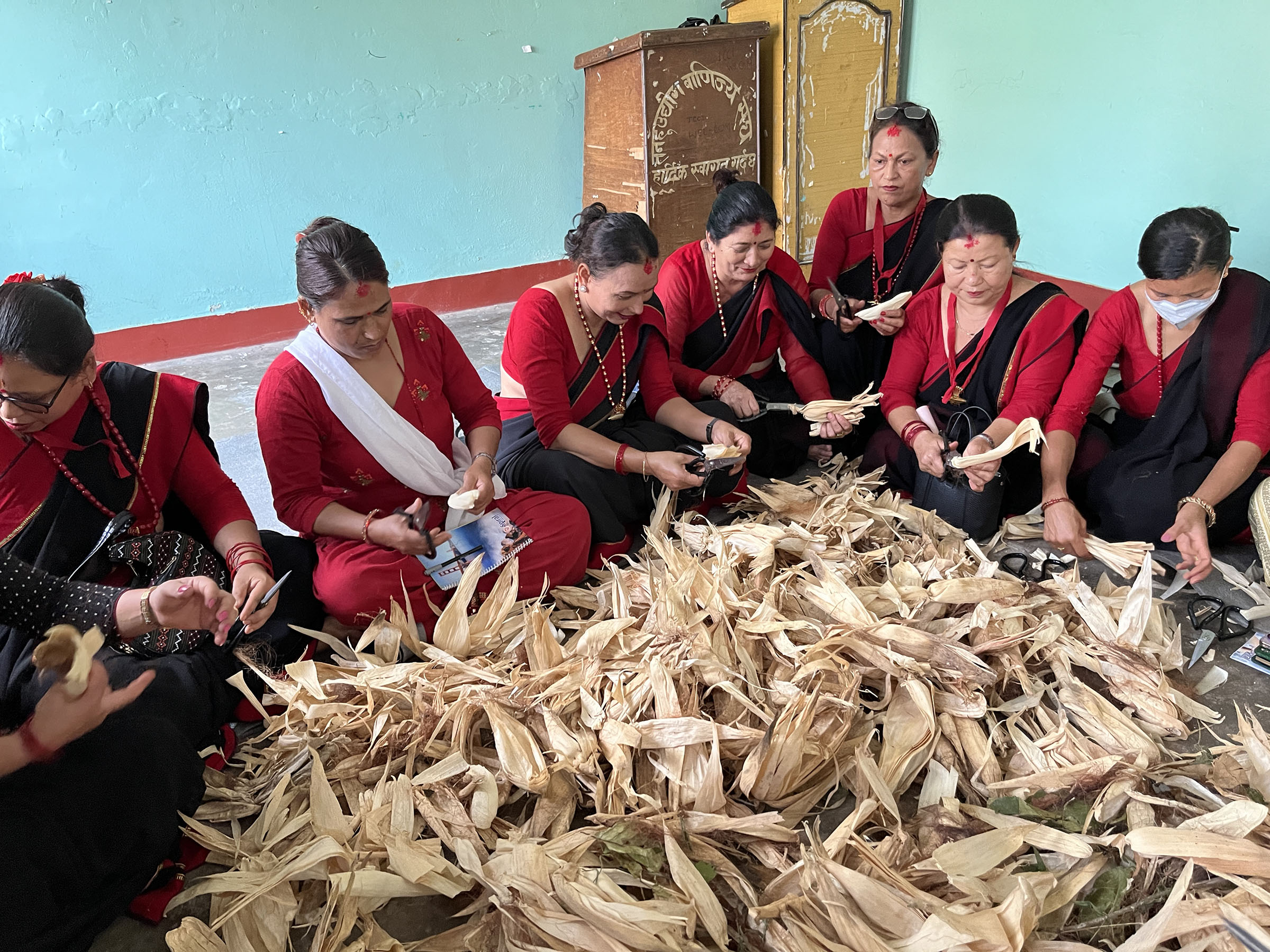 मकैको खोस्टा उपयोगका लागि तालिम