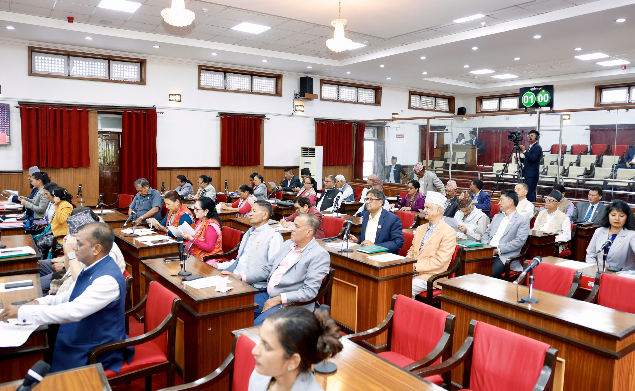 राष्ट्रियसभा बैठक आधा घण्टाका लागि स्थगित