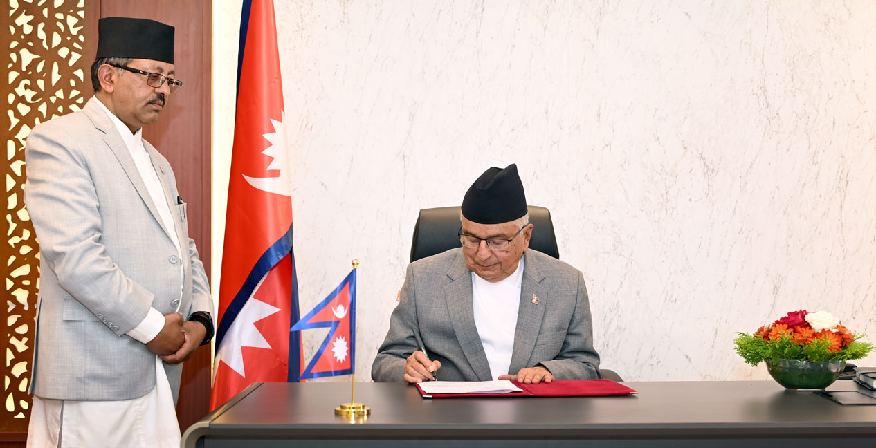 राष्ट्रपतिद्वारा तीन विधेयक प्रमाणीकरण