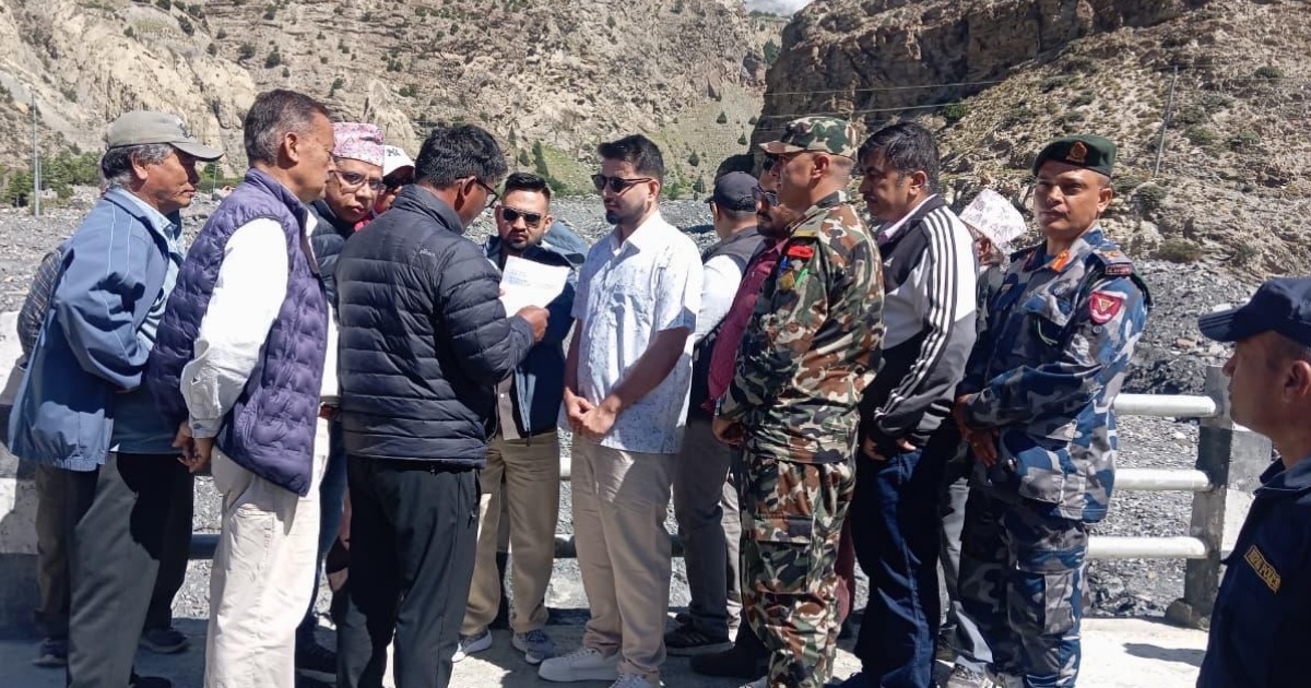 पूर्वाधार विकासमन्त्री मन्त्री लम्सालद्वारा कर्णालीको सडक पूर्वाधारको अनुगमन